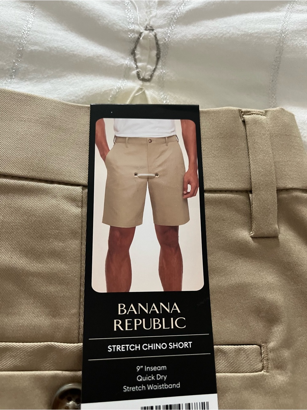 Banana Republic Men’s Stretch Chino Shorts — Tan